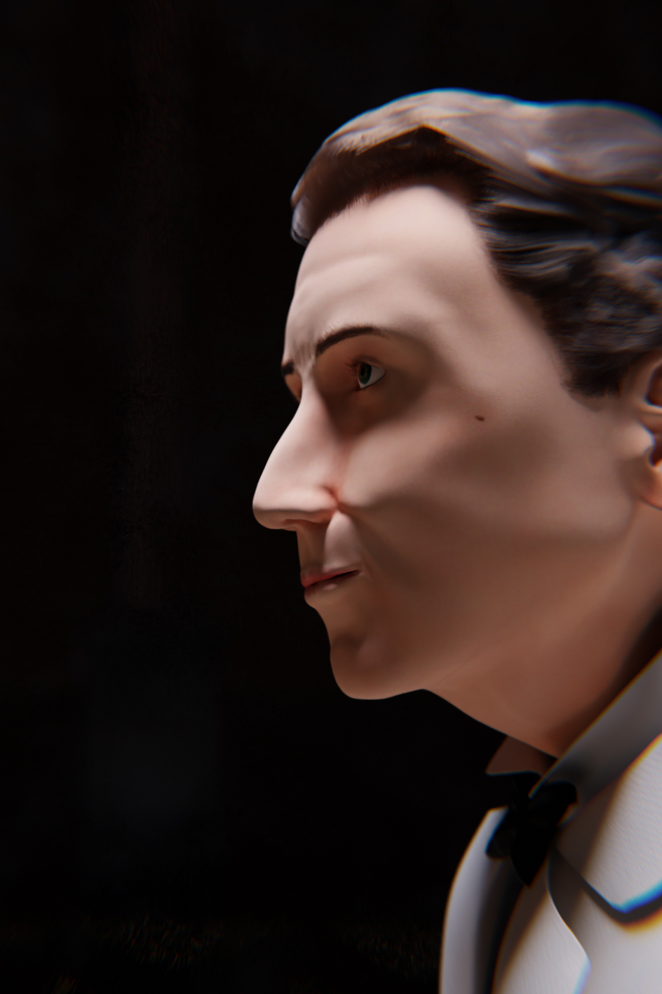 Novecento, il pianista sull'Oceano, in una reinterpretazione 3D ispirata al personaggio caratterizzato da Tim Roth nel film di Giuseppe Tornatore