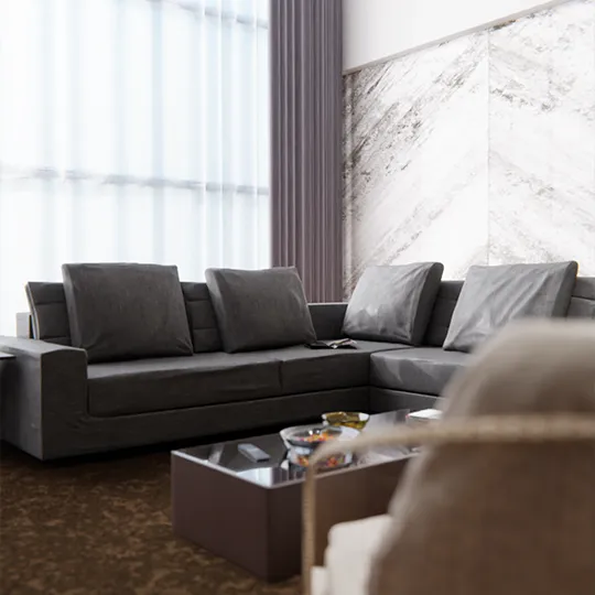 Render di interni lussureggianti e moderni