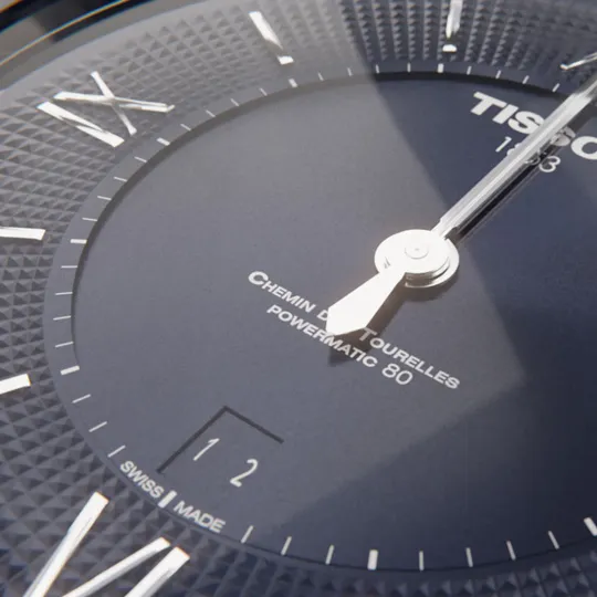 Il quadrante di un orologio da polso Tissot Chemin des Tourelles
